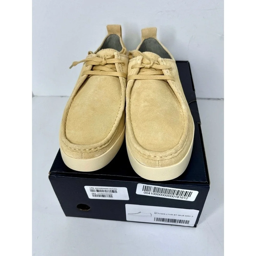 Everlane Tan‎ Suede Leather Platform Trainer Sneaker Loafer 7 Preppy Outdoor